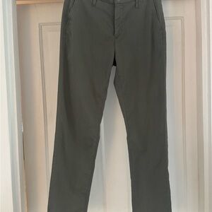 AG Adriano Goldschmied Caden Tailored Trouser in gray/green.